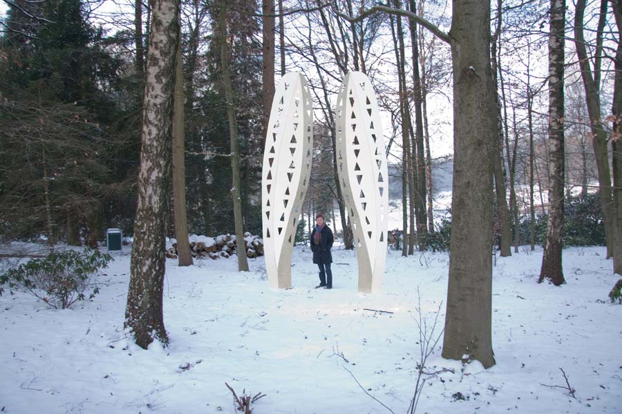 ears of a hare, stainless steel height 5 metre