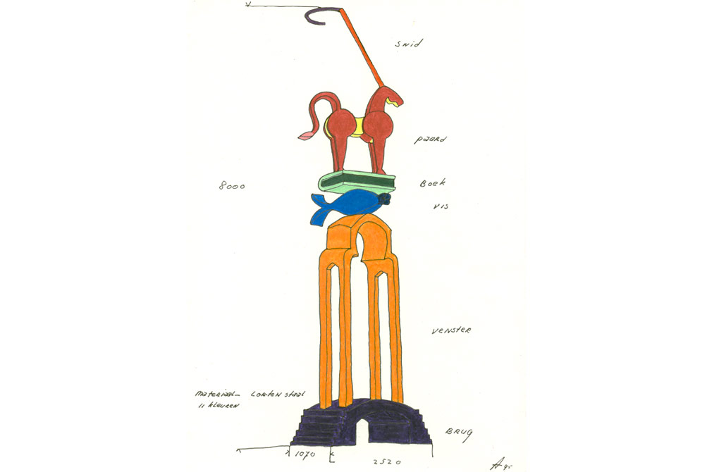 tekening van het ontwerp