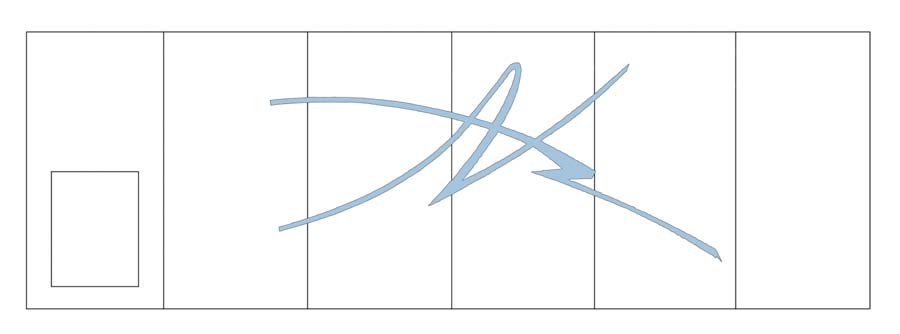 lijntekening en kleurenpotlood, &copy; Andr&eacute; Boone