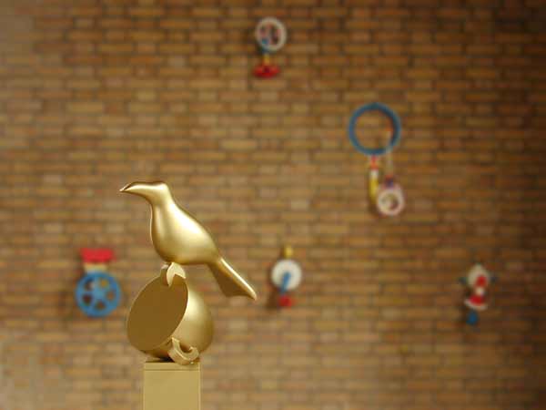 Het voorbeeld voor het grote beeld, het beeld is in bezit van Hans Owel, &copy; Andr&eacute; Boone